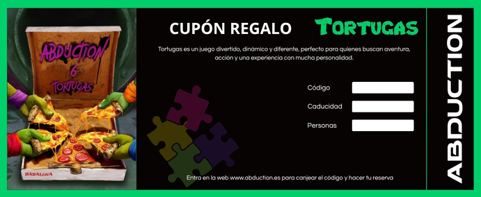 Cupón regalo digital Abduction - diseño 5